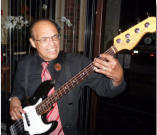 Pete Portee plays bass guitar for Central Florida Jazz Band The MasterSounds