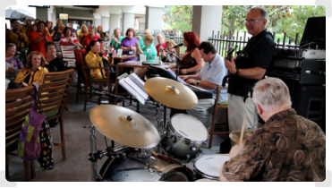 Orlando Florida Jazz Band The MasterSounds performing at an outdoor event